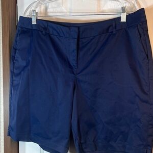 Elegant Navy Women's Bermuda Shorts